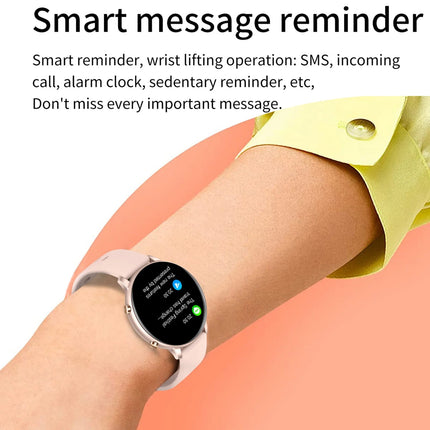 Smart Watch,Health Smart Watches,Bluetooth Smart Watch,Cheap Sports Touchscreen Smartwatch for Women Men Android with Talk Call Music,Waterproof Fitness Trackers,Pink