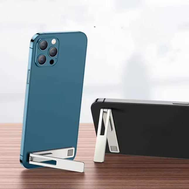 Magnetic Ultra Thin Foldable Mobile Phone Holder Bracket Metal Alloy Desktop Cell Phone Stands Universal Phone Support Kickstand