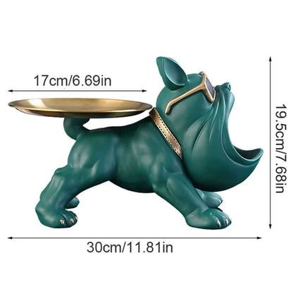 Bulldog figurine storage box Animal Ornament Resin Craft Art Sculpture Figurine Home Puppy Sculpture