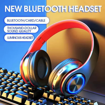 B39 Bluetooth Headset Foldable Headphones Hifi Stereo Earphone with Mic Support SD Card FM for Xiaomi Iphone Sumsamg Phone
