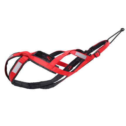Dog Sled Harness Pet Weight Pulling Sledding Harness Mushing X Back Harness for Large Dogs Husky Canicross Skijoring Scootering