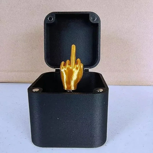 middle finger prank gift box Christmas Box Funny Creative Gifts Office Desk Decoration Home Decoration