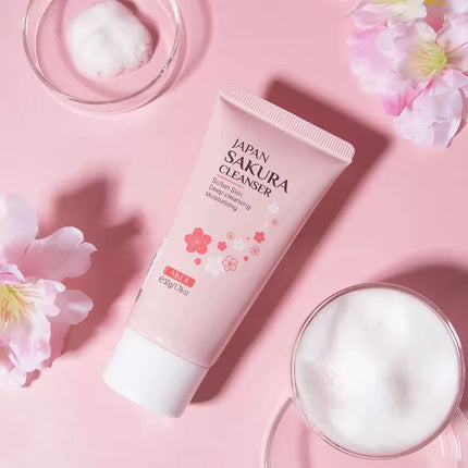 Facial Cleanser Foam Face Wash Remove Blackhead Moisturizing Shrink Pores Deep Cleaning Oil Control Skin Care 50G