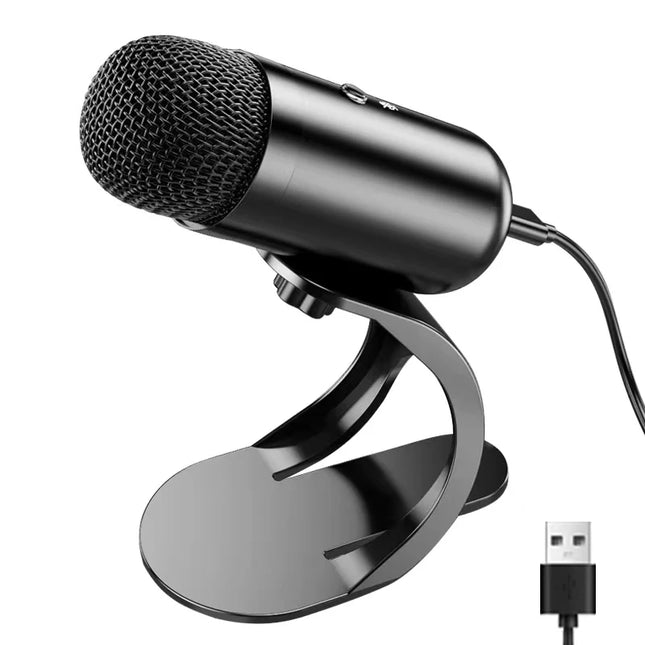 Professional Wired Condenser Conference Microphone Gooseneck Desktop High Voice Quality Mic Computer Gaming USB Microphone