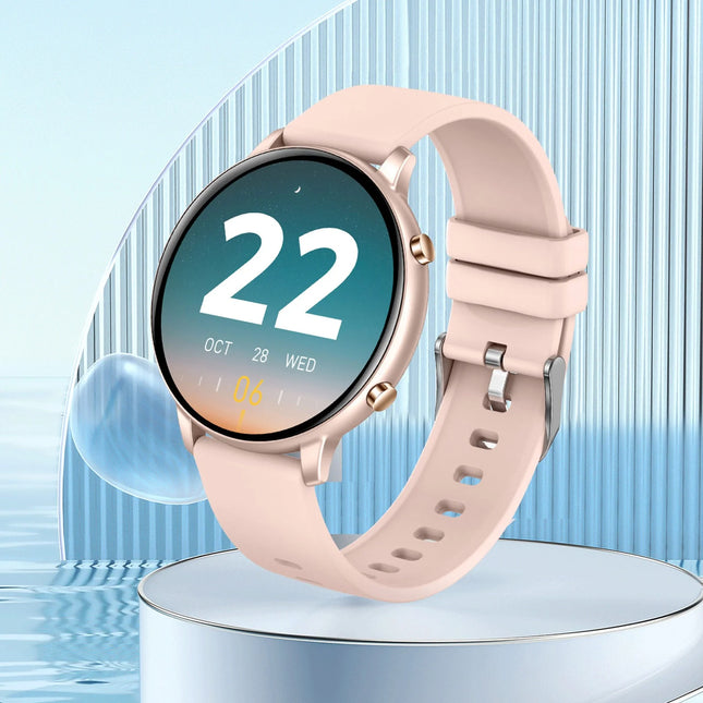 Smart Watch,Health Smart Watches,Bluetooth Smart Watch,Cheap Sports Touchscreen Smartwatch for Women Men Android with Talk Call Music,Waterproof Fitness Trackers,Pink