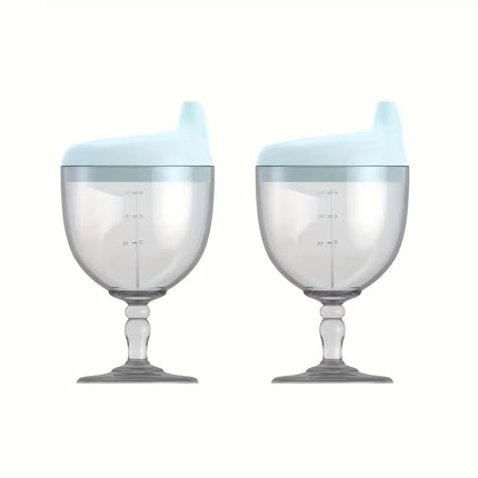 1Pc Fun Party Cup for Kids,Cheerful Baby Wine Sippy Cup,Juice Milk Water Training Cup,Plastic Goblet Chalices for Birthday Party