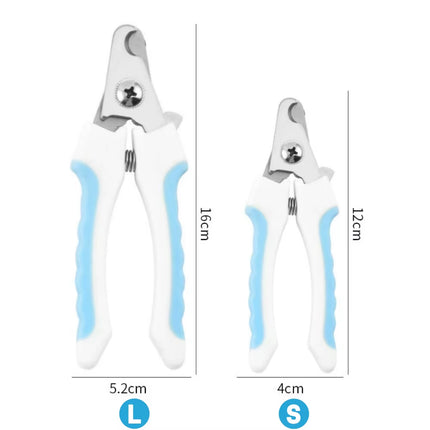 Pet Nail Clipper with Safety Lock Protection Stainless Steel Cat Dog Nail Grinder Multifunctional Pet Beauty Care Nail Supplies