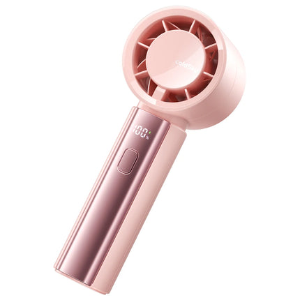 Portable Handheld Fan 4000Mah Battery Operated with LED Display Handheld Personal Small Fan 5 Speed Mini Fan for Travel