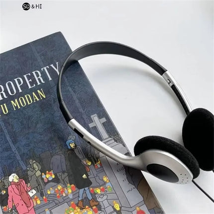Headphones Y2K Personality Retro Headset Blue Black Fashion Style Headset over Ear Earbud 3.5Mm Headset