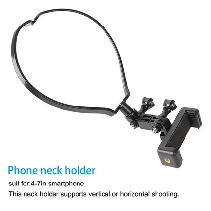 Wearable Neck Hanging Lazy Phone Holder First Perspective Recording of Life for Iphone 16 15 14 Samsung Gopro 13/12/10 DJI Stand