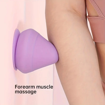 Wall-Mounted Fascia Cone Multi-Function Suction Cup Wall Massager for Back Muscle Relaxation Arm Foot Massager Trigger Point