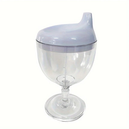 1Pc Fun Party Cup for Kids,Cheerful Baby Wine Sippy Cup,Juice Milk Water Training Cup,Plastic Goblet Chalices for Birthday Party