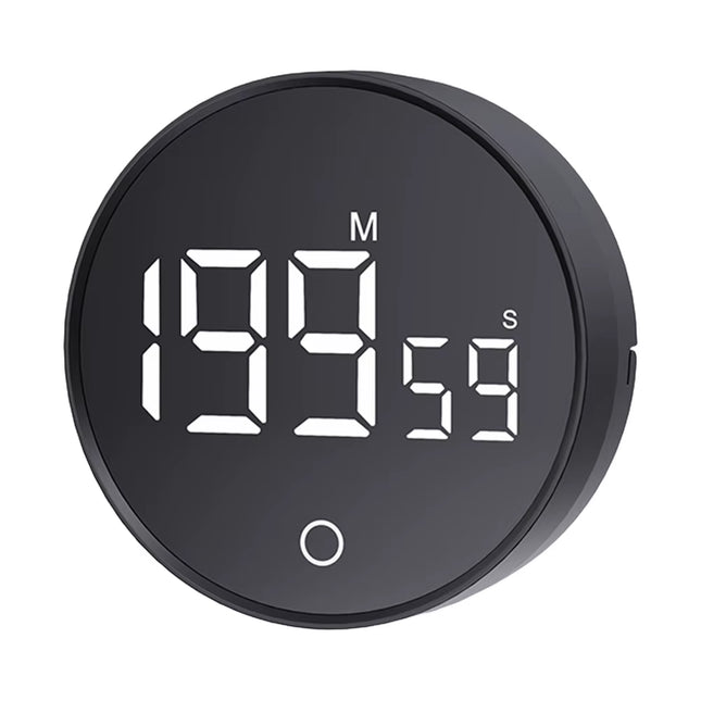 Magnetic LED Digital Kitchen Timer Large LED Display Mechanical Remind Alarm Stopwatch Alarm Clock for Cooking Working Studying
