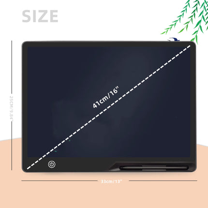16Inch/41Cm USB Rechargeable LCD Writing Tablet, USB Charging, Educational Birthday Gift,Safe & Perfect as a Birthday, Christmas