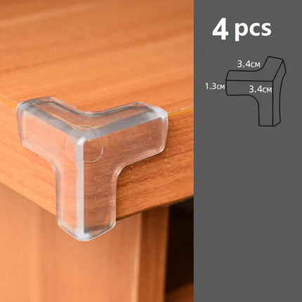 4Pcs/10Pcs Children Baby Safety Silicone Protector Table Corner Edge Protection Cover Children Anticollision Edge Guards