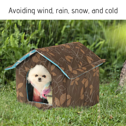 IGEED Outdoor Winter House with Self Warming Pad-Outdoor Indoor Weather-Proof Heat Insulated Shelter Enclosure for Cats Dogs Rabbits- Portable Water-Proof Tent for Feral