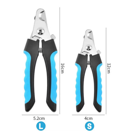Pet Nail Clipper with Safety Lock Protection Stainless Steel Cat Dog Nail Grinder Multifunctional Pet Beauty Care Nail Supplies
