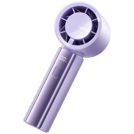 Portable Handheld Fan 4000Mah Battery Operated with LED Display Handheld Personal Small Fan 5 Speed Mini Fan for Travel