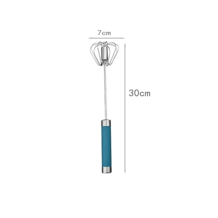 Hand Pressure Egg Beater Stainless Steel Kitchen Accessories Tools Self Turning Cream Utensils Whisk Manual Mixer