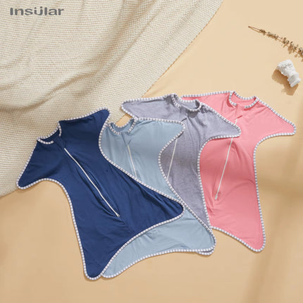 Newborn Baby Girl Boy Anti-Startle Cotton Baby Wrap Receiving Swaddling Blanket