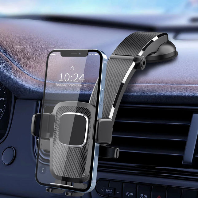 Car Phone Holder for Dashboard Windshield Cellphone Mount Clip Support Stand for 4.7-7" Cell Mobile Iphone Auto Accessories