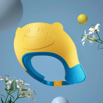 Baby Swim Shower Cap Bath Shampoo Eye Protection Head Water Cover Baby Care Wash Hair Adjustable Shower Cap for 0-6 Years Kids