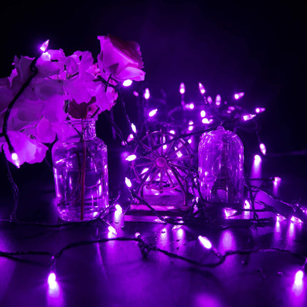 Halloween String Lights 300 LED Outdoor, 98 Feet Christmas Lights with 8 Lighting Modes for Halloween Party Christmas Xmas Tree Lights Decor(Purple)