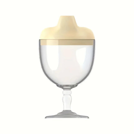1Pc Fun Party Cup for Kids,Cheerful Baby Wine Sippy Cup,Juice Milk Water Training Cup,Plastic Goblet Chalices for Birthday Party