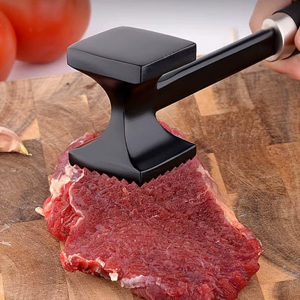 Stainless Steel Double-Sided Square Meat Tenderizer Hammer, Food-Safe Kitchen Tool for Pork Chops, Steak, Western Cuisine