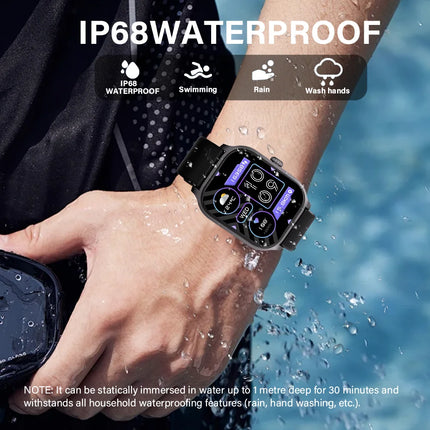 2025 New Smart Watch Bluetooth Call Men Women Watch Voice Assistant 100+ Sports Smart Watch for Android IOS