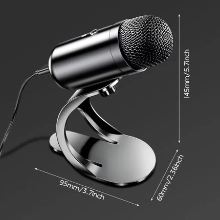 Professional Wired Condenser Conference Microphone Gooseneck Desktop High Voice Quality Mic Computer Gaming USB Microphone