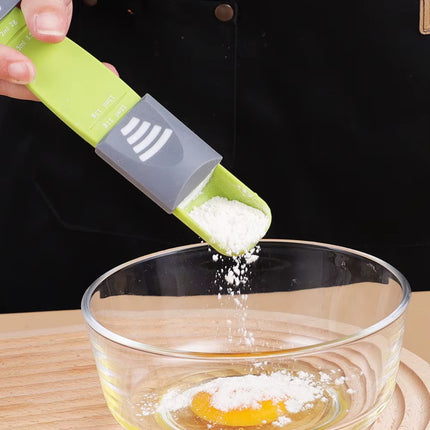 Kitchen Tools: Roasting Measuring Spoon with Scale, Grams, Household Salt Spoon, Coffee Measuring Spoon Adjustable Spoon