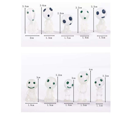 10Pc Miniature Landscape Decoration Glow in the Dark Princess Shaped Home Decoration Garden Decoration Ornament Glow in the Dark