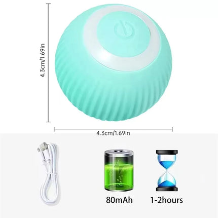 Smart Cat Toys Automatic Rolling Cat Ball Electric Ball Cat Interactive Toy for Cats Training Self-Moving Kitten Toy Accessories