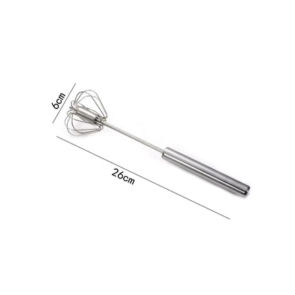 Hand Pressure Egg Beater Stainless Steel Kitchen Accessories Tools Self Turning Cream Utensils Whisk Manual Mixer