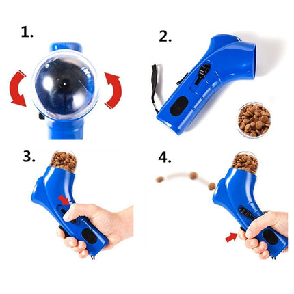 Limited Stock,Pet Snack Dog Food, Training Treats Dispenser, Interactive Toy, Stainless Steel, Easy to Clean, for Puppy, Doggy Cam, Feeder Accessories, Training Aid Gift Set|Plastic,Black
