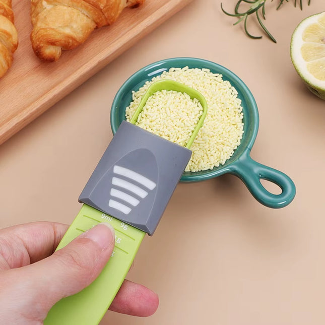 Kitchen Tools: Roasting Measuring Spoon with Scale, Grams, Household Salt Spoon, Coffee Measuring Spoon Adjustable Spoon