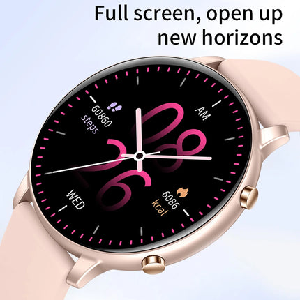 Smart Watch,Health Smart Watches,Bluetooth Smart Watch,Cheap Sports Touchscreen Smartwatch for Women Men Android with Talk Call Music,Waterproof Fitness Trackers,Pink