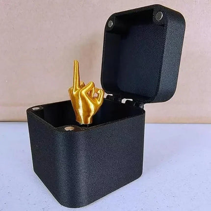 middle finger prank gift box Christmas Box Funny Creative Gifts Office Desk Decoration Home Decoration