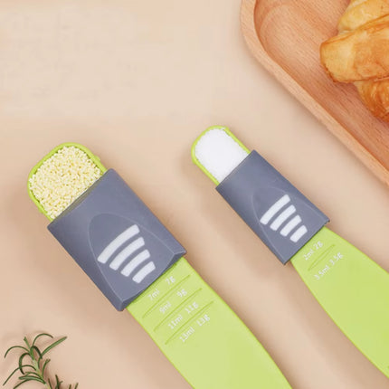 Kitchen Tools: Roasting Measuring Spoon with Scale, Grams, Household Salt Spoon, Coffee Measuring Spoon Adjustable Spoon