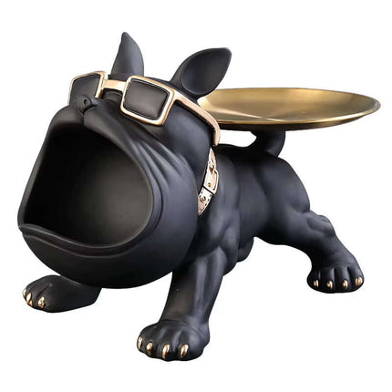 Bulldog figurine storage box Animal Ornament Resin Craft Art Sculpture Figurine Home Puppy Sculpture