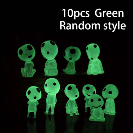 10Pc Miniature Landscape Decoration Glow in the Dark Princess Shaped Home Decoration Garden Decoration Ornament Glow in the Dark