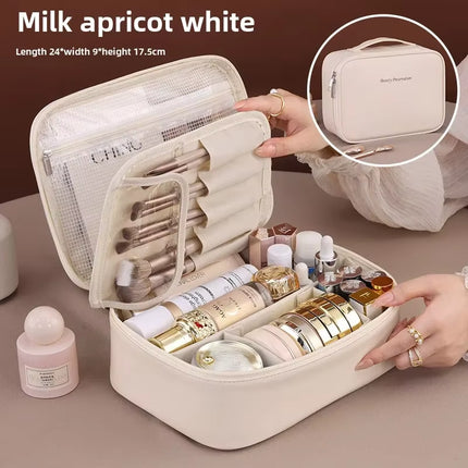 New Women' s Cosmetic Bag - Portable Storage Bag Large Capacity Luxury Makeup Bag Travel Organizer Essentials Toiletry Bags