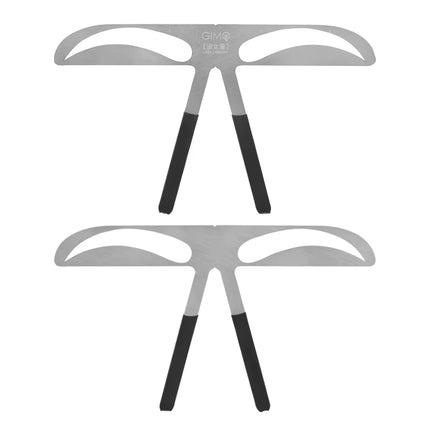 Makeup Eyebrow Stencil Ruler Eyebrow Metal Permanent Makeup Tattoo Position Shape Ruler for Beauty Cosmetic DIY Template Tools
