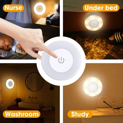 LED Night Light Portable USB Rechargeable Night Light for Living Room and Bedroom Lighting. Lamps Lamp Home Decorations Decor Lights