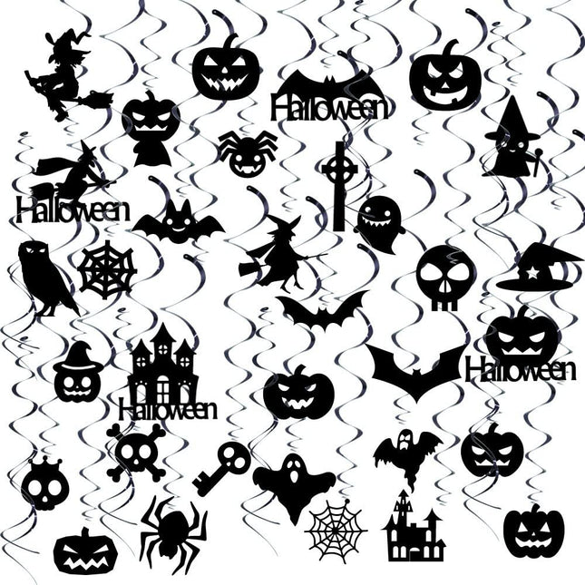 39 Pcs Halloween Hanging Swirls for Halloween Party Supplies Decorations