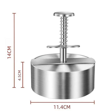 Hamburger Patty Maker Press 304 Stainless Steel Non-Stick round Manual Rice Ball Mold Thickness Adjusted Kitchen Beef BBQ Tools
