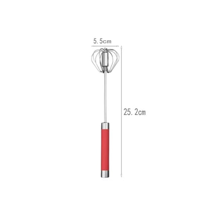 Hand Pressure Egg Beater Stainless Steel Kitchen Accessories Tools Self Turning Cream Utensils Whisk Manual Mixer