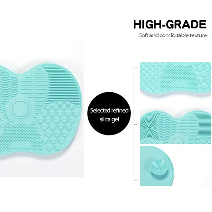 Silicone Brush Cleaner Cosmetic Make up Washing Brush Gel Cleaning Mat Foundation Makeup Brush Cleaner Pad Scrubbe Board