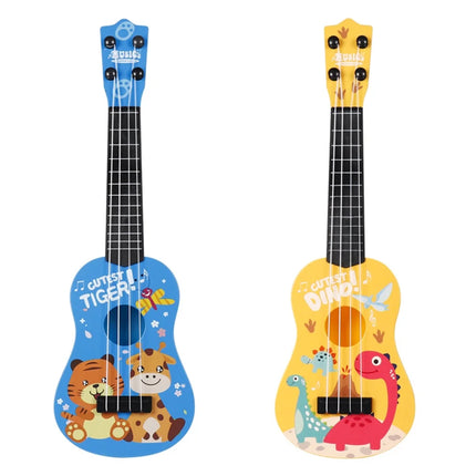 Kids Cartoon Guitar Toy Toddler Instruments Toy Guitar Boys and Girls Guitar 5.1X18X16In